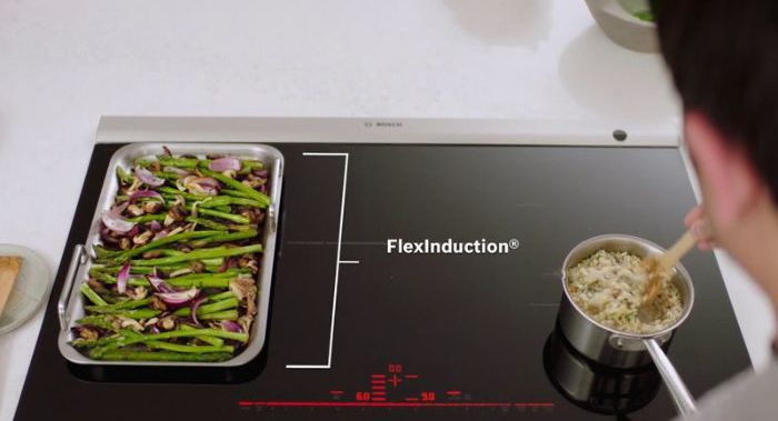 Vùng cảm ứng Flex của  Bếp từ Bosch 