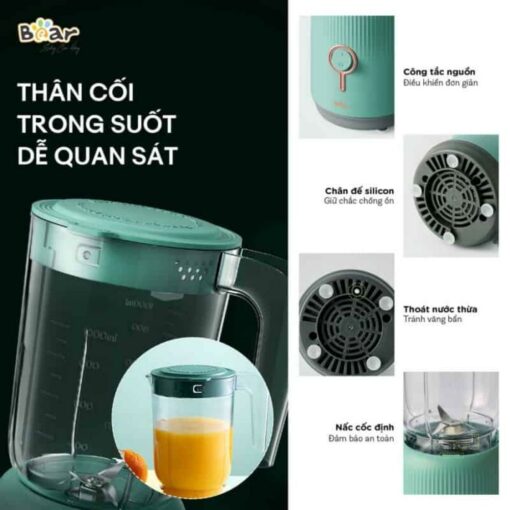 Máy xay sinh tố Bear 3 trong 1 BL-B10V2