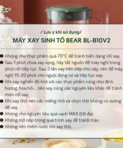 Máy xay sinh tố Bear 3 trong 1 BL-B10V2