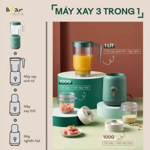 Máy xay sinh tố Bear 3 trong 1 BL-B10V2